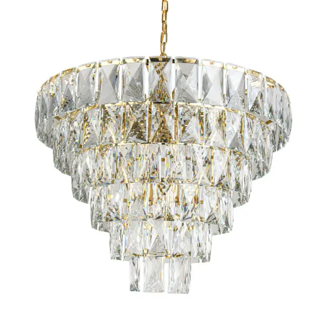 Люстра MAK Interior WTL1094-4 ODEON PLATE — золотой