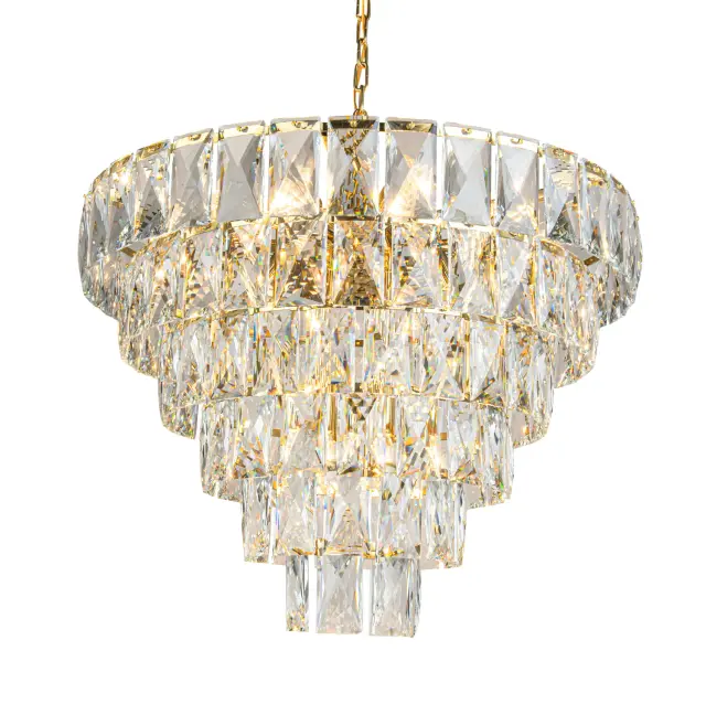 Люстра MAK Interior WTL1094-4 ODEON PLATE — золотой, ракурс 2