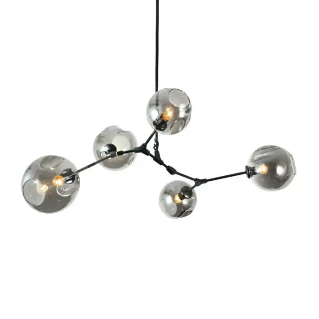 Люстра MAK Interior WTL1201-5BK-GR BRANCHING — черный