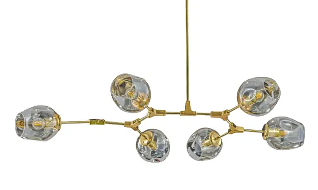 Люстра MAK Interior WTL1201-6GD-CO BRANCHING — золотой, ракурс 4