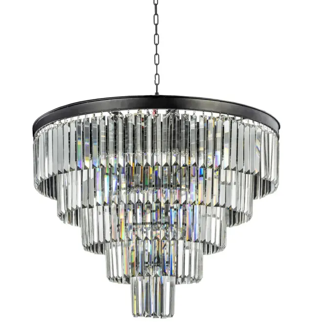 Люстра MAK Interior WTL1943-19BK-CL ODEON — черный