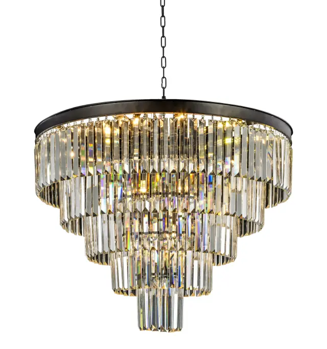 Люстра MAK Interior WTL1943-19BK-CL ODEON — черный, ракурс 2
