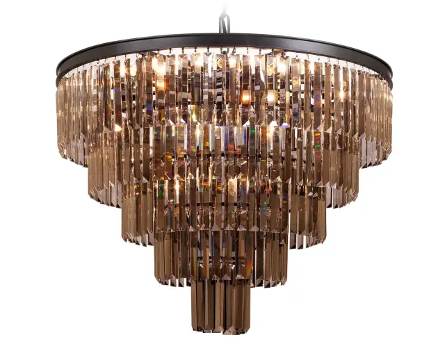 Люстра MAK Interior WTL1943-19BK-GR ODEON — черный, ракурс 2