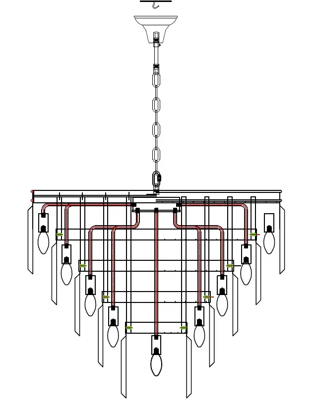Люстра MAK Interior WTL1943-19SL-CL ODEON — серебряный, ракурс 4