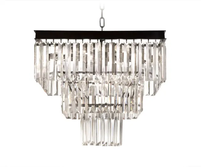 Люстра MAK Interior WTL2103-500BK-CL ODEON SQUARE — черный
