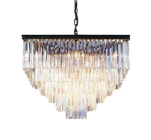 Люстра MAK Interior WTL2103-800BK-CL ODEON SQUARE — черный