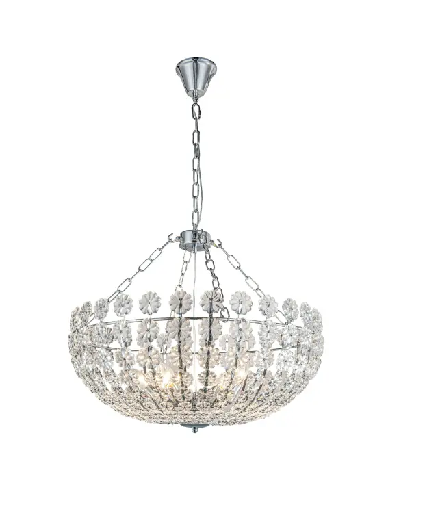 Люстра MAK Interior WTL2105-4 CLEO — серебряный, ракурс 3