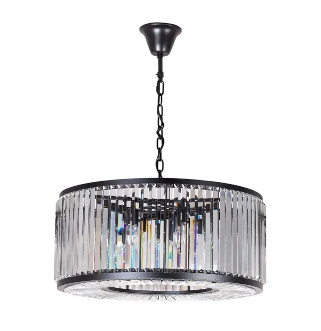 Люстра MAK Interior WTL2113-500BK-CL WELLES ROUND — черный