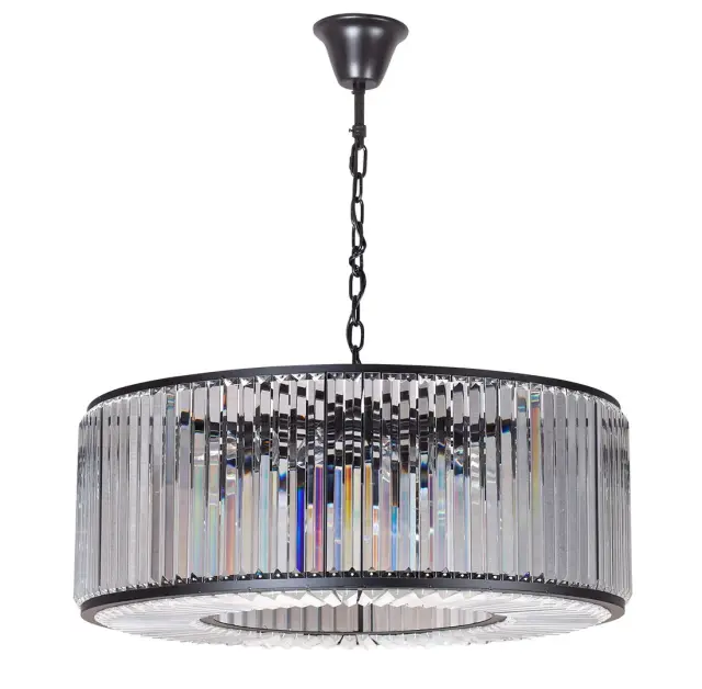 Люстра MAK Interior WTL2113-800BK-CL WELLES ROUND — черный