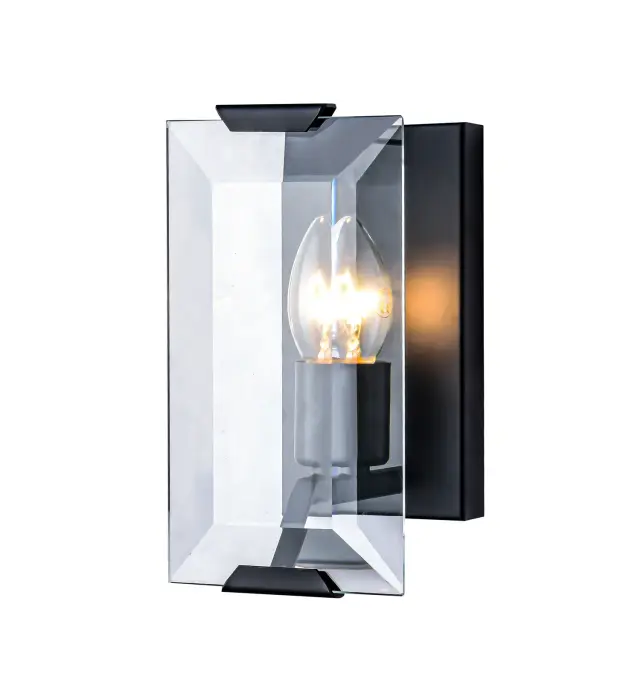 Бра MAK Interior WTL2117-W1BK-CL HARLOW — черный, ракурс 2