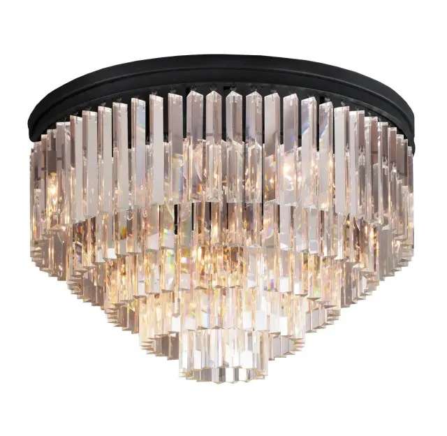 Люстра MAK Interior WTL2132-C800BK-CL ODEON CEILING — черный
