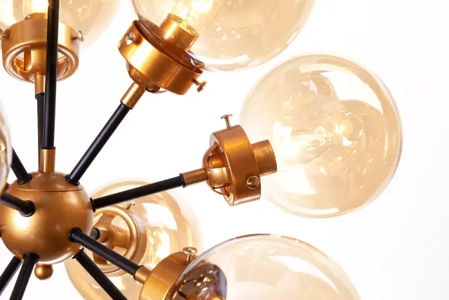 Люстра MAK Interior WTL2142-12BK-TEA BISTRO GLOB — бронза, ракурс 6
