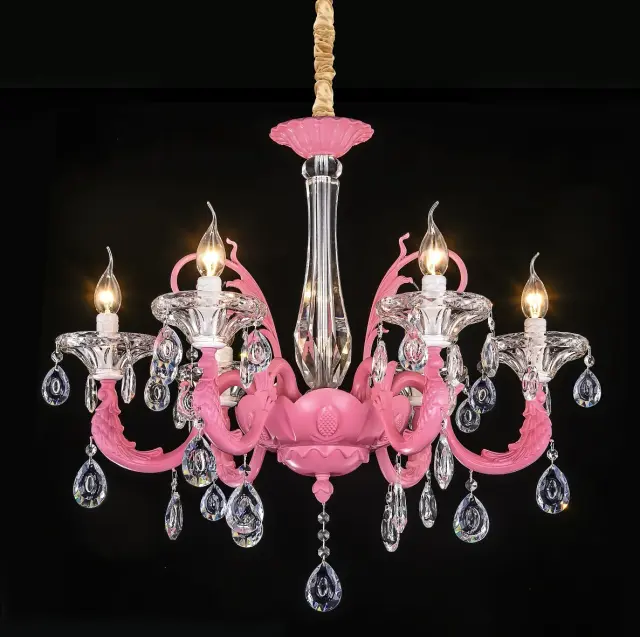 Люстра MAK Interior WTL5001-6PINK PINK — розовый, ракурс 3