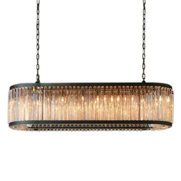 Светильник MAK Interior WTL9003-1250BK-CL WELLES ROUND — черный, ракурс 3