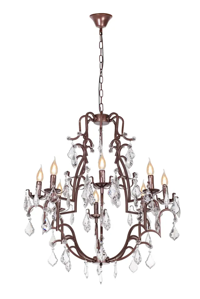 Люстра MAK Interior WTL9127-8+4 PALLA — черный, ракурс 7