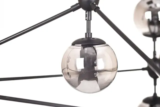 Люстра MAK Interior WTL9131-10-GR MODO — черный, ракурс 3