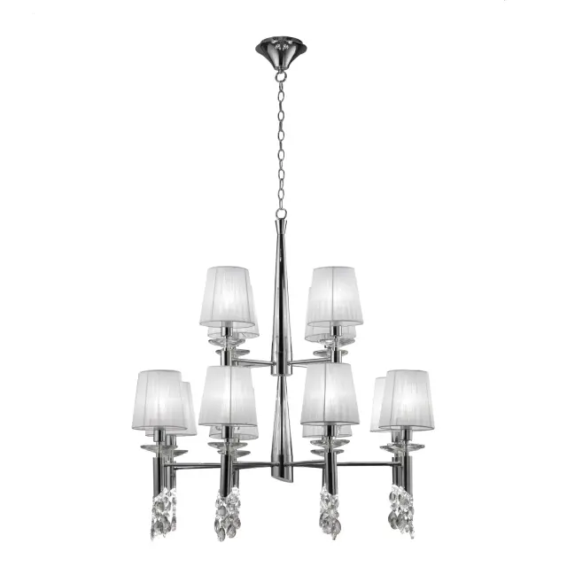 Люстра Mantra 3850 TIFFANY — хром, ракурс 2