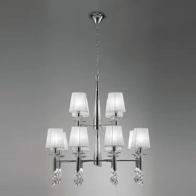 Люстра Mantra 3850 TIFFANY — хром, ракурс 3