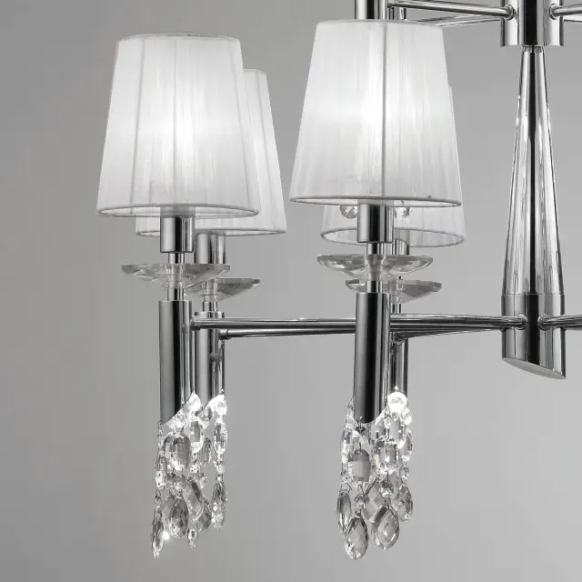 Люстра Mantra 3850 TIFFANY — хром, ракурс 5