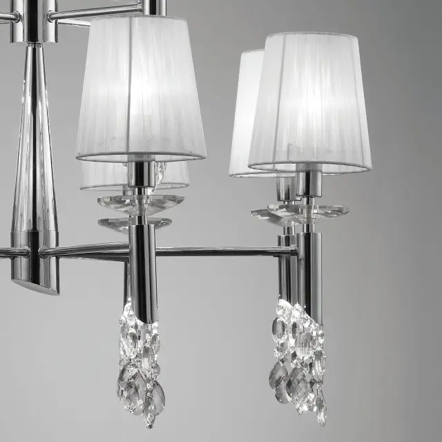 Люстра Mantra 3850 TIFFANY — хром, ракурс 6