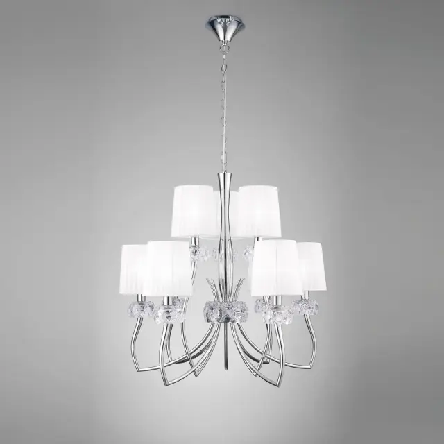 Люстра Mantra 4630 LOEWE — хром, ракурс 3