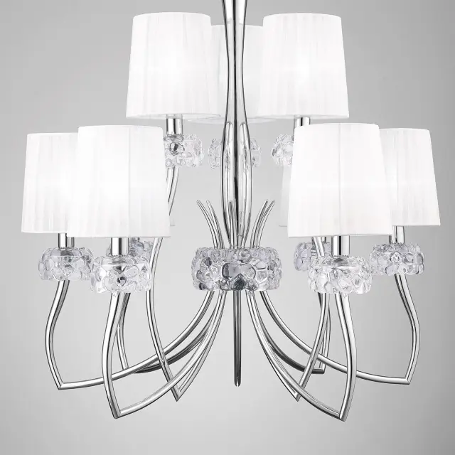 Люстра Mantra 4630 LOEWE — хром, ракурс 4