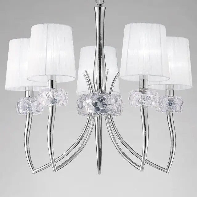 Люстра Mantra 4631 LOEWE — хром, ракурс 4