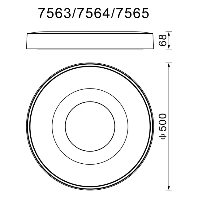 Светильник Mantra 7564 COIN — черный, ракурс 5