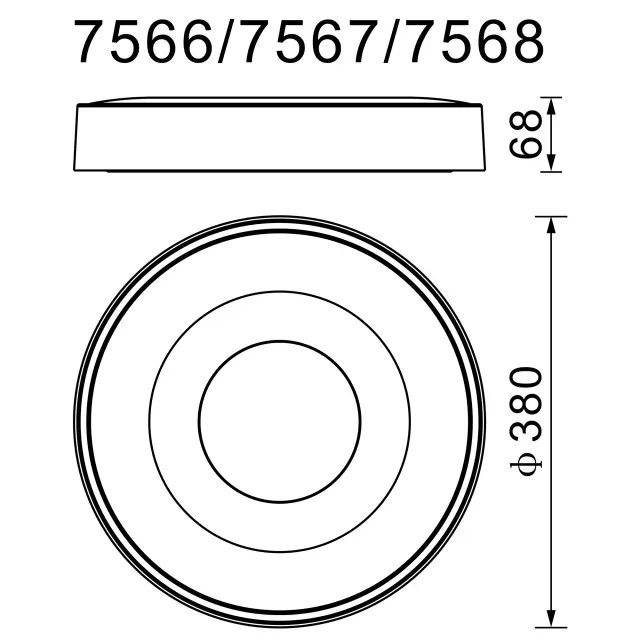 Светильник Mantra 7568 COIN — коричневый, ракурс 4