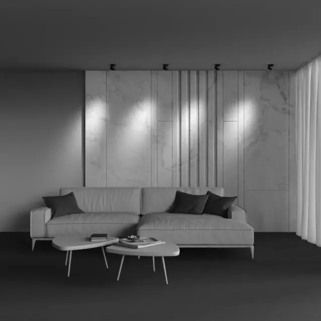Накладной точечный светильник Maytoni TREVISO — черный, ракурс 5