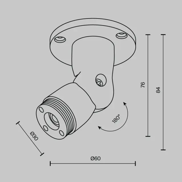 Коннектор Maytoni ACCESSORIES FOR SYSTEM SHELF — модульные, черный, ракурс 4