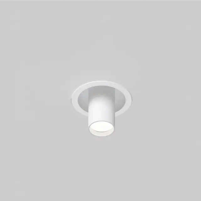 Встраиваемый точечный светильник Maytoni FOCUS S — белый, ракурс 5
