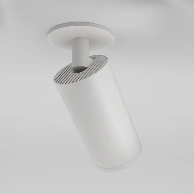 Встраиваемый точечный светильник Maytoni FOCUS S — белый, ракурс 2