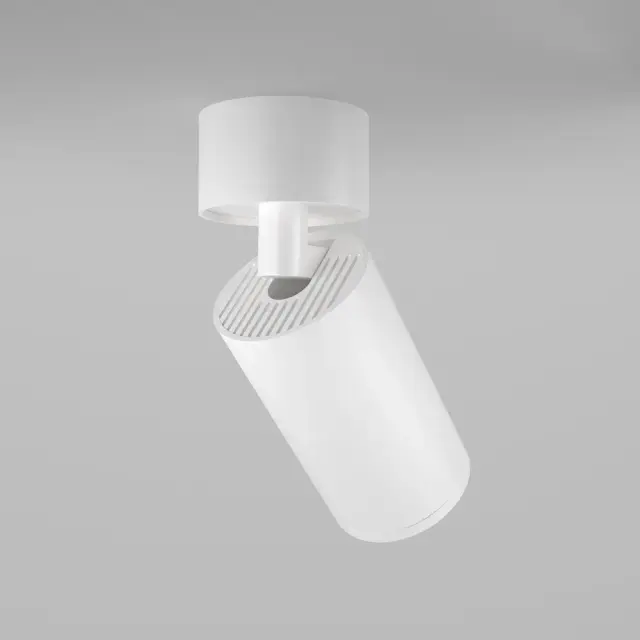 Накладной точечный светильник Maytoni FOCUS S — белый, ракурс 2