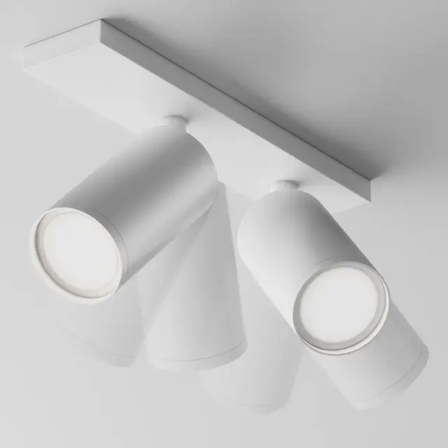 Накладной точечный светильник Maytoni FOCUS S — белый, ракурс 2