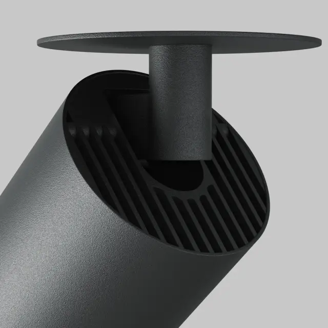 Встраиваемый точечный светильник Maytoni FOCUS LED — черный, ракурс 7