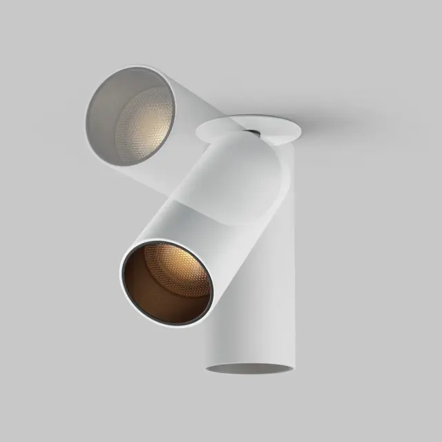 Встраиваемый точечный светильник Maytoni FOCUS LED — белый, ракурс 2