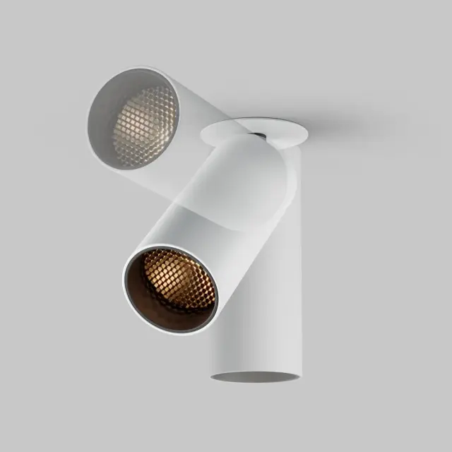 Встраиваемый точечный светильник Maytoni FOCUS LED — белый, ракурс 6