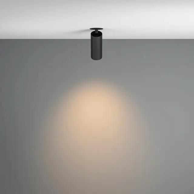 Встраиваемый точечный светильник Maytoni FOCUS LED — черный, ракурс 5
