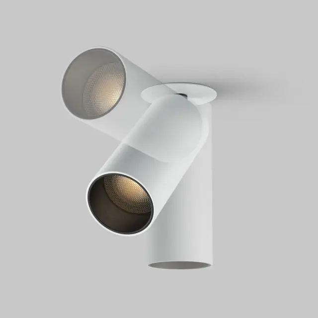 Встраиваемый точечный светильник Maytoni FOCUS LED — белый, ракурс 3