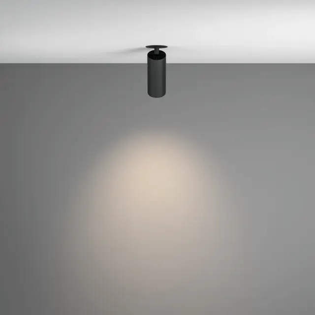 Встраиваемый точечный светильник Maytoni FOCUS LED — черный, ракурс 5