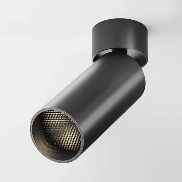 Накладной точечный светильник Maytoni FOCUS LED — черный, ракурс 7