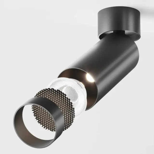 Накладной точечный светильник Maytoni FOCUS LED — черный, ракурс 5