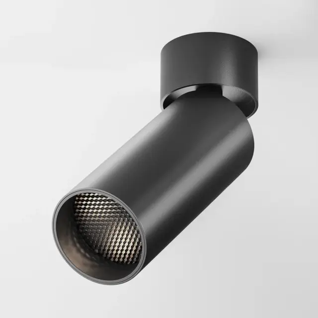 Накладной точечный светильник Maytoni FOCUS LED — черный, ракурс 7