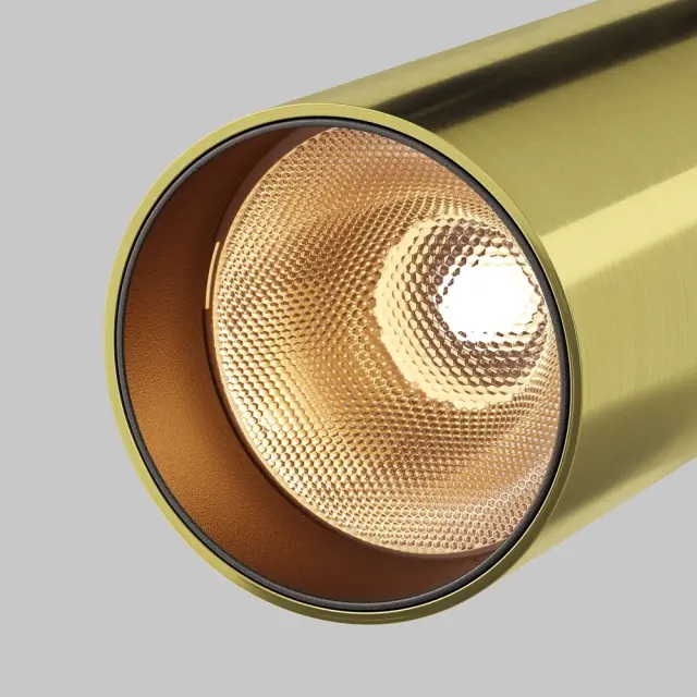Накладной точечный светильник Maytoni FOCUS LED — латунь, ракурс 2