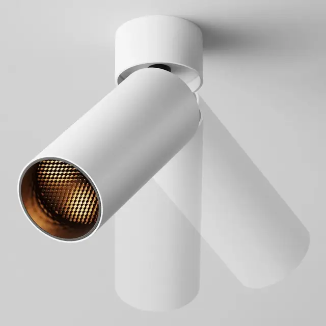 Накладной точечный светильник Maytoni FOCUS LED — белый, ракурс 4