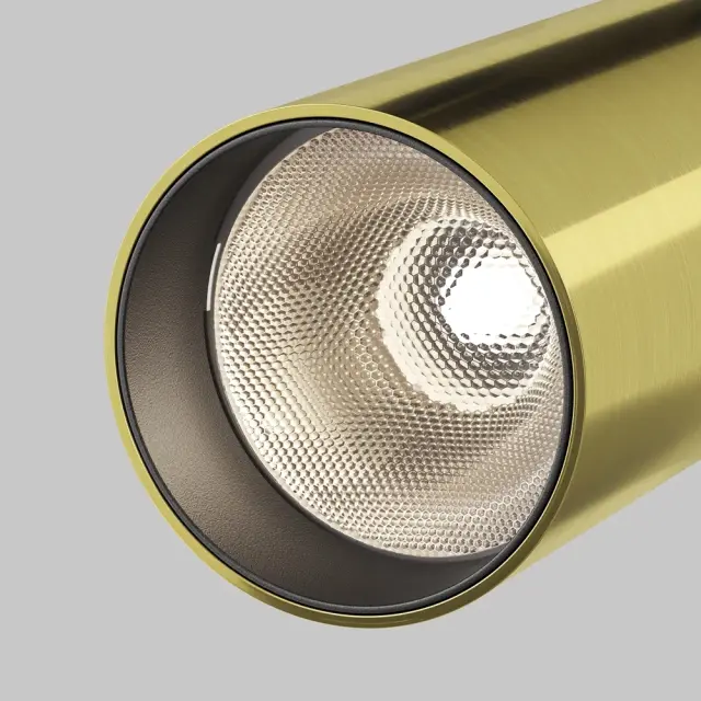 Накладной точечный светильник Maytoni FOCUS LED — латунь, ракурс 4
