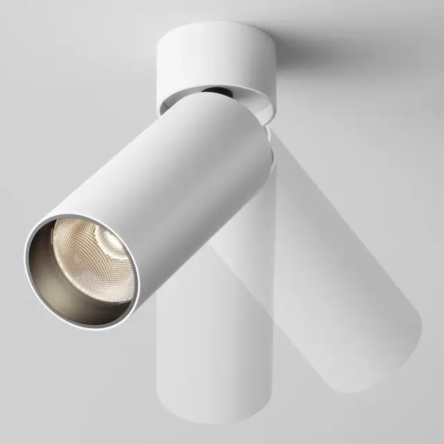 Накладной точечный светильник Maytoni FOCUS LED — белый, ракурс 3