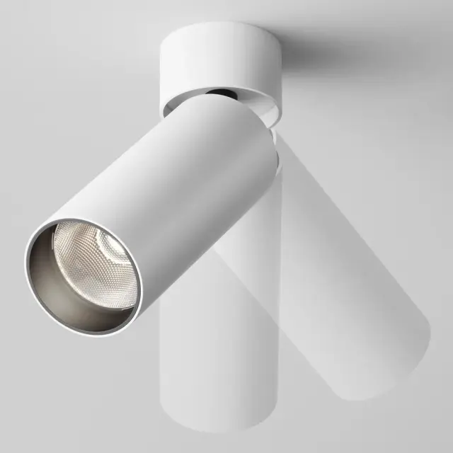 Накладной точечный светильник Maytoni FOCUS LED — белый, ракурс 3