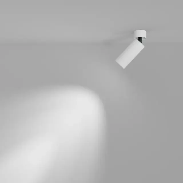 Накладной точечный светильник Maytoni FOCUS LED — белый, ракурс 6